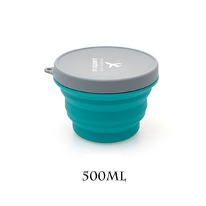 Collapsible silicone travel bowl - maxoutdoorgearandgadgets